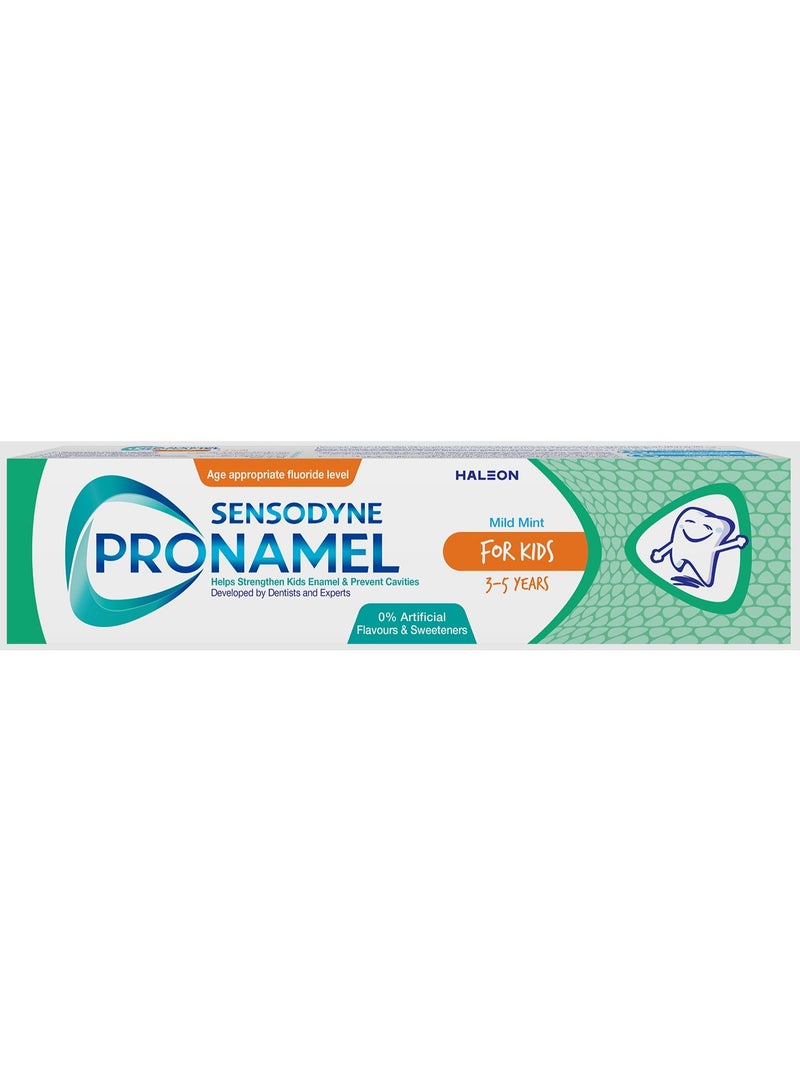 Sensodyne Pronamel Kids Mild Mint Toothpaste 50 ml – For Children Aged 3–5 Years - Image 2